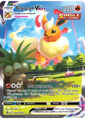 Flareon VMAX #SWSH180 — Sword & Shield Promos