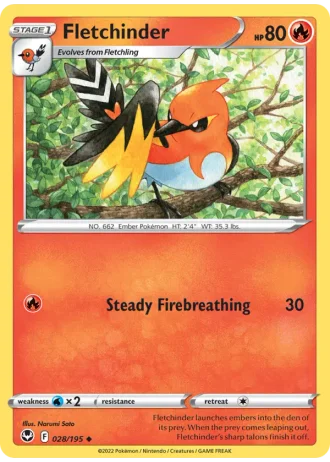 Fletchinder #028/195 — Silver Tempest