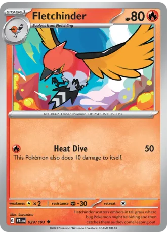 Fletchinder #029/193 — Paldea Evolved