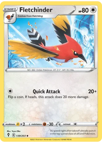 Fletchinder #139/203 — Evolving Skies