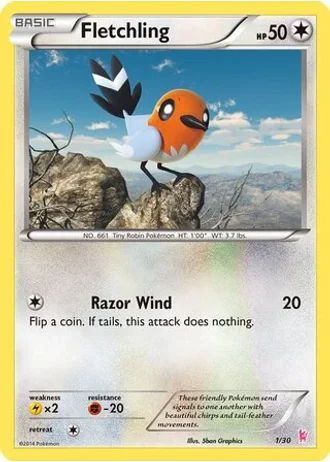 Fletchling #1 — XY trainer Kit (Sylveon)