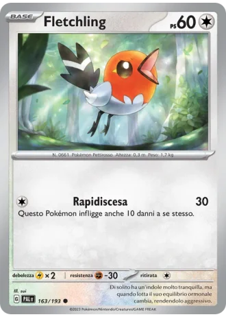 Fletchling #163 — Evoluzioni a Paldea