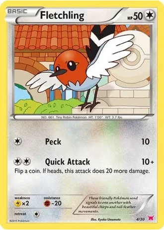 Fletchling #4 — XY trainer Kit (Latias)