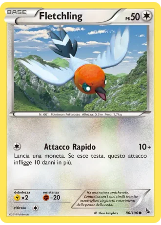 Fletchling #86/106 — Fuoco Infernale