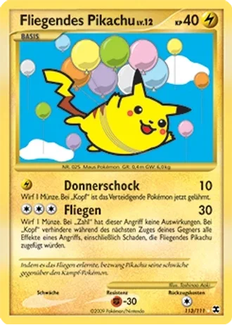 Fliegendes Pikachu #113/111 — Aufstieg der Rivalen