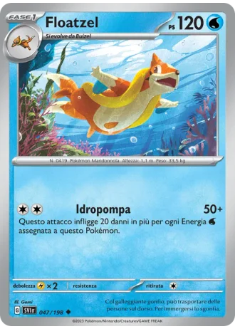 Floatzel #047 — Scarlatto e Violetto