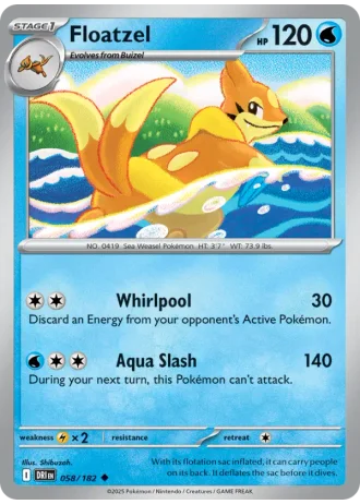 Floatzel #058 — Destined Rivals