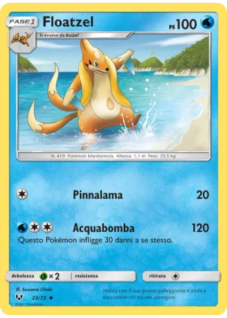 Floatzel #23 — Leggende Iridescenti