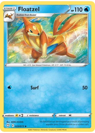 Floatzel #23 — Shining Fates