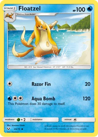 Floatzel #23 — Shining Legends