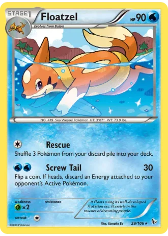 Floatzel #29/106 — Flashfire