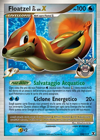 Floatzel GL LIV.X #104/111 — L'Ascesa dei Rivali