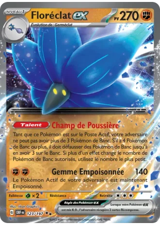Floréclat ex #123/197 — Flammes Obsidiennes