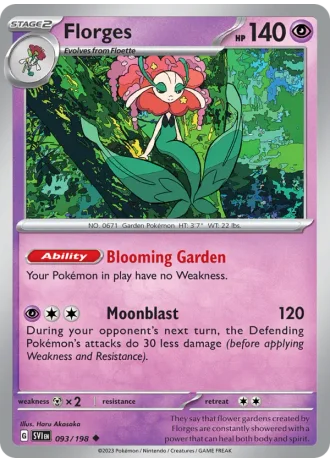 Florges #093/198 — Scarlet & Violet