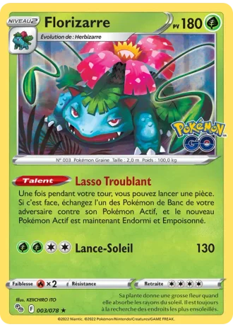 Florizarre #003/78 — Pokémon GO
