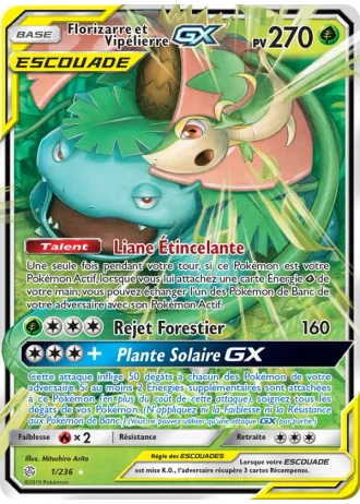 Florizarre et Vipélierre GX #1/236 — Éclipse Cosmique