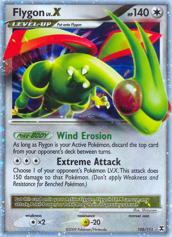 Flygon LV.X #105 — Rising Rivals