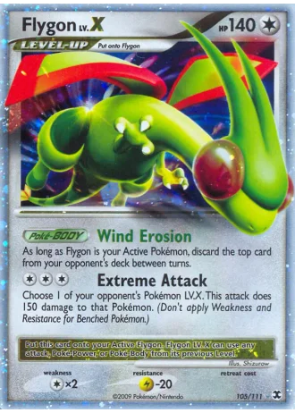 Flygon LV.X #105 — Rising Rivals