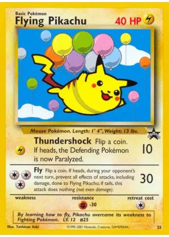 Flying Pikachu #25 — Wizards Promos