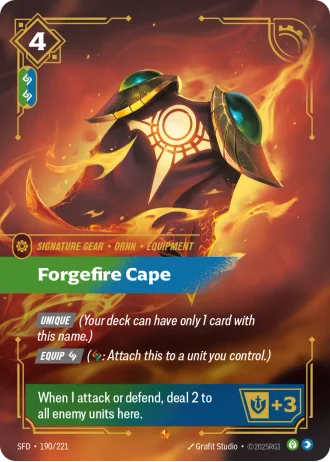 Forgefire Cape #190/221 — Spiritforged
