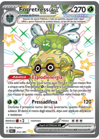 Forretress ex #212 — Destino di Paldea