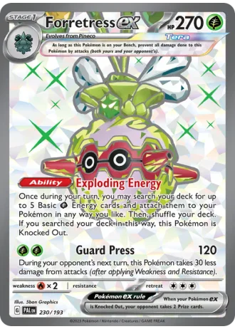 Forretress ex #230/193 — Paldea Evolved