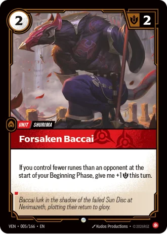 Forsaken Baccai #005/166 — Vendetta