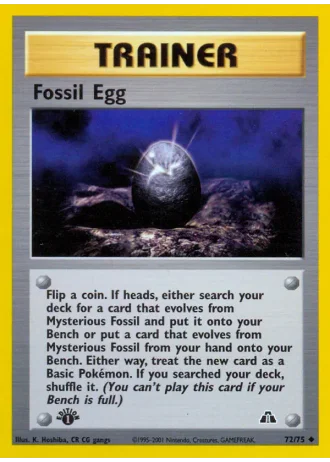 Fossil-Ei #72/75 — Neo Entdeckung