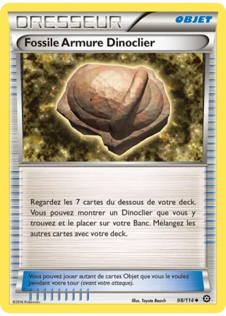 Fossile Armure Dinoclier #98 — Offensive Vapeur