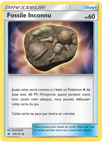 Fossile Inconnu #116/131 — Lumière Interdite