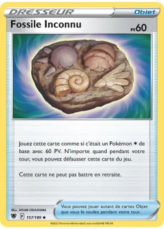 Fossile Inconnu #157/189 — Astres Radieux