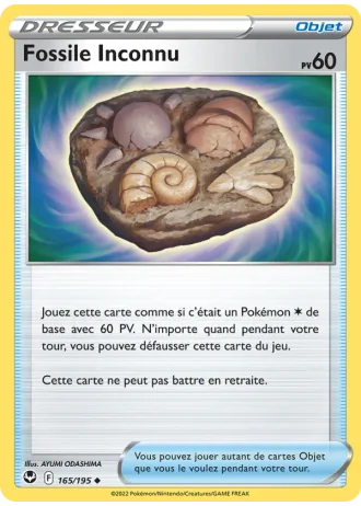 Fossile Inconnu #165/195 — Tempête Argentée