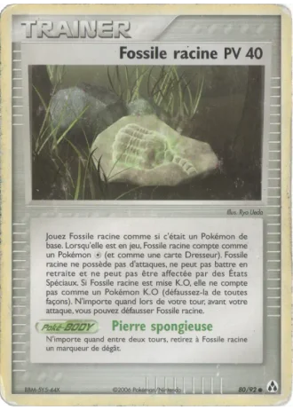 Fossile racine #80/92 — EX Créateurs de légendes