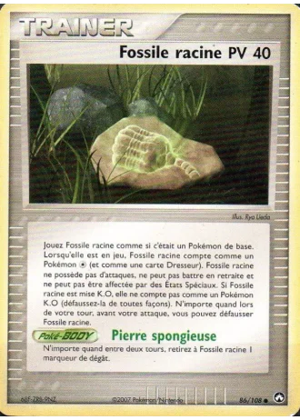 Fossile racine #86/108 — EX Gardiens du Pouvoir