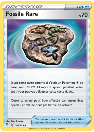 Fossile Rare #167/189 — Ténèbres Embrasées