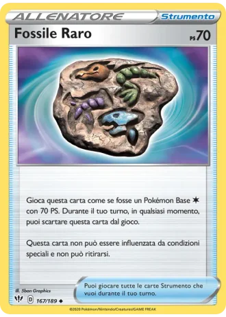 Fossile Raro #167/189 — Fiamme Oscure
