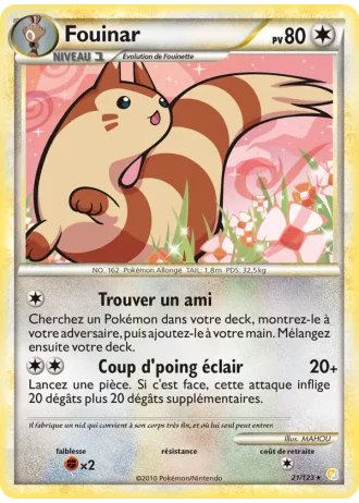 Fouinar #21/123 — HeartGold SoulSilver