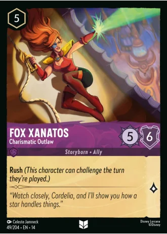 Fox Xanatos - Charismatic Outlaw #49/257 — Hyperia City
