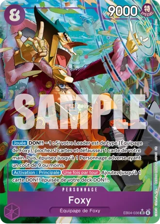 Foxy (EB04-036) (Alternative Art) — Les Sept de la Mer d'Azur (OP14-EB04)