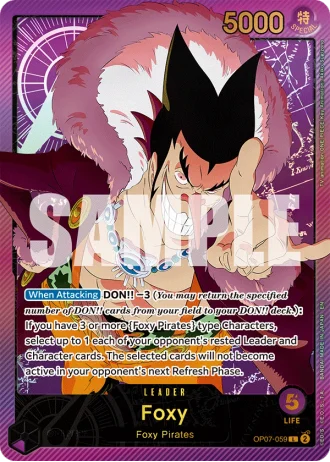 Foxy (OP07-059) (Special Rare) — Anime 25th Collection (EB02)