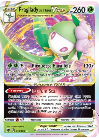 Fragilady de Hisui VSTAR #018/189 — Astres Radieux