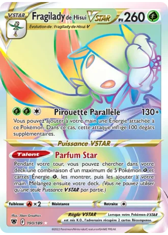 Fragilady de Hisui VSTAR #190/189 — Astres Radieux