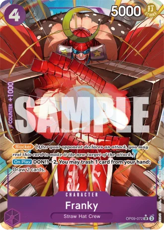 Franky (OP09-072) (Alternative Art) — Emperors in the New World (OP09)