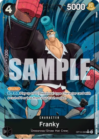 Franky (OP10-090) (Alternative Art) — Royal Blood (OP10)