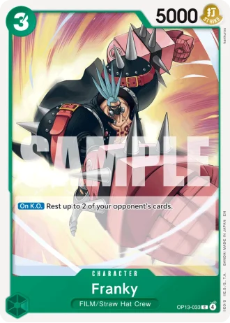 Franky (OP13-033) — Carrying on His Will (OP13)