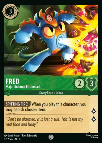 Fred - Major Science Enthusiast #92/204 — Reign of Jafar