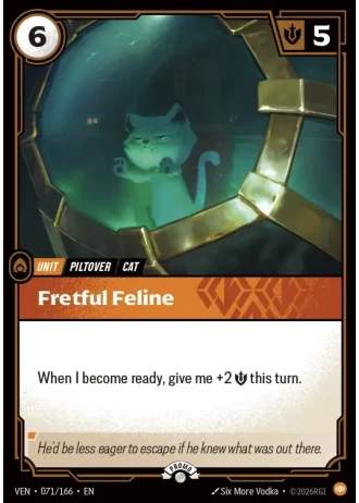 Fretful Feline #071/166 — Organized Play Promos