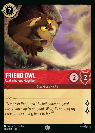 Friend Owl - Cantankerous Neighbor #144/204 — Reign of Jafar