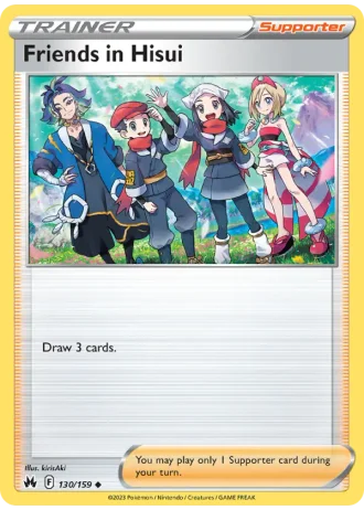 Friends in Hisui #130/159 — Crown Zenith