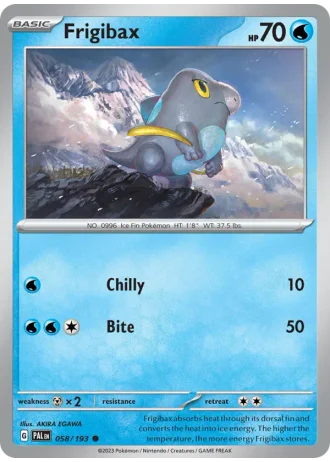 Frigibax #058/193 — Paldea Evolved